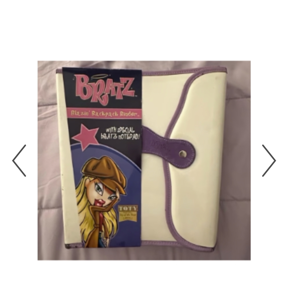 Purple and White Backpack Binder